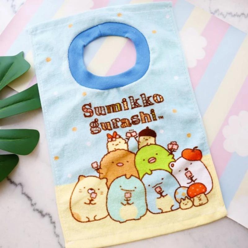 Милое мультяшное детское полотенце sumikko gurashi вытрите руки слюнявчик | Игрушки и