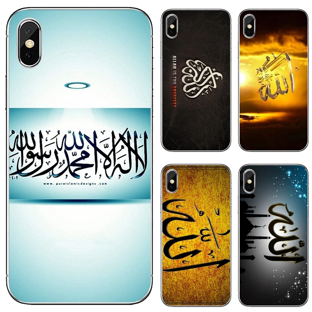 

For iPod Touch iPhone 10 11 12 Pro 4S 5S SE 5C 6 6S 7 8 X XR XS Plus Max 2020 Allah-is-Great-Muslim-Wallpaper-Print Housing