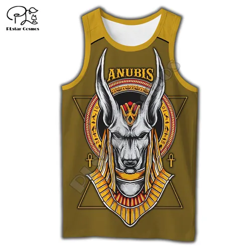 

PLstar Cosmos Horus Egyptian God Eye of Egypt Pharaoh Anubis face Symbol 3DPrint Unisex Summer Vest/Tank Top Mens Womens s-3