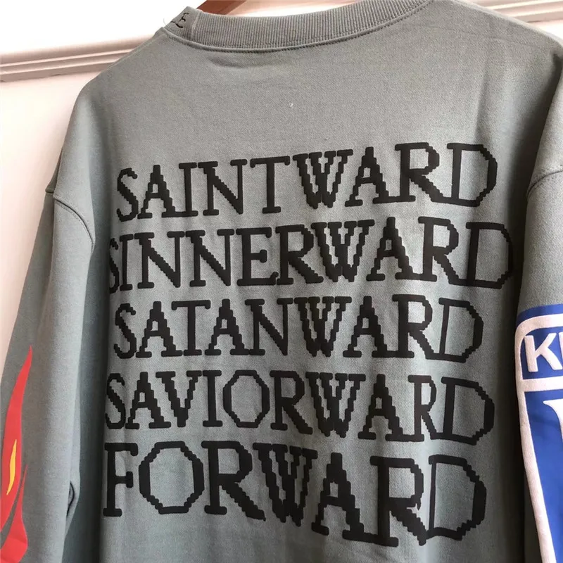 

Kanye West Hoodies Men Women 1:1 High Quality 3D Printing Graffiti dyeing Kanye West KIDS SEE GHOSTS Smiley Face Sweatshirts