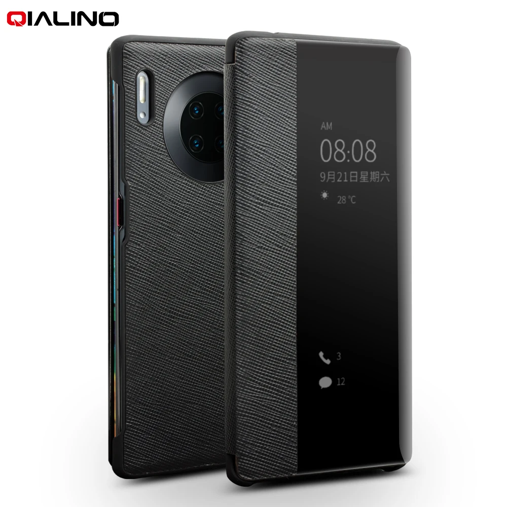 Роскошный чехол QIALINO из натуральной кожи для телефона Huawei Mate 30 Pro Ультратонкий