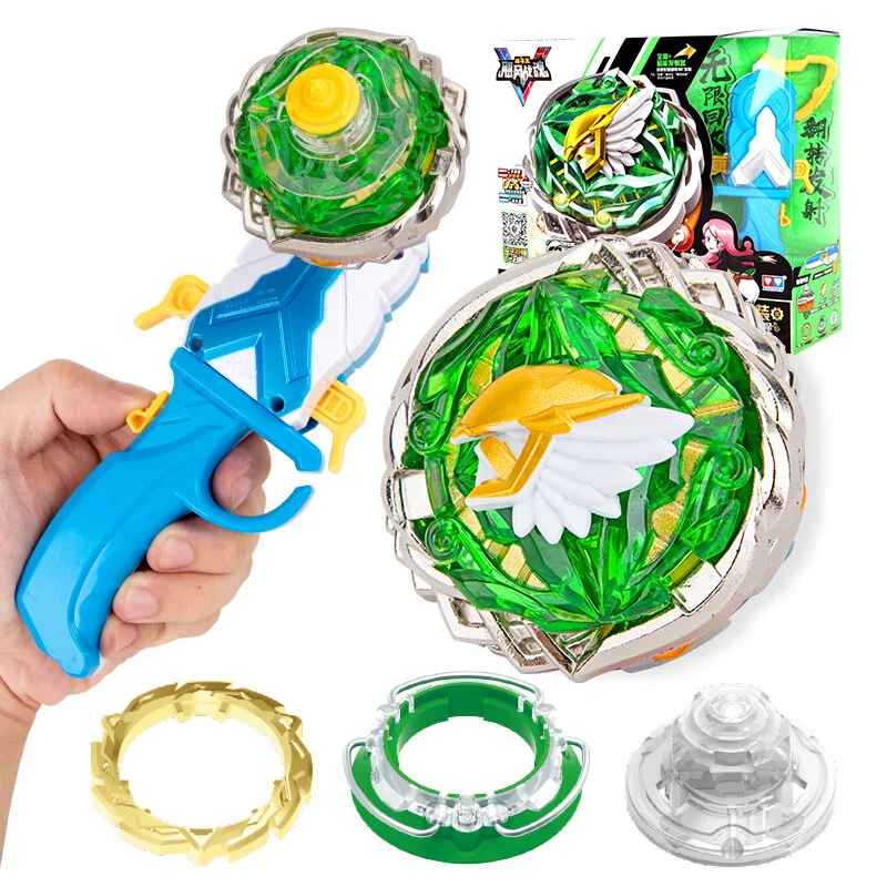 Оранжевый Высококлассная Гироскопическая игрушка металлический сплав 4D Созвездие битва спиннинг топ с одной кнопкой 180 градусов флип-пусковая установка для детей подарок - Цвет: Оранжевый