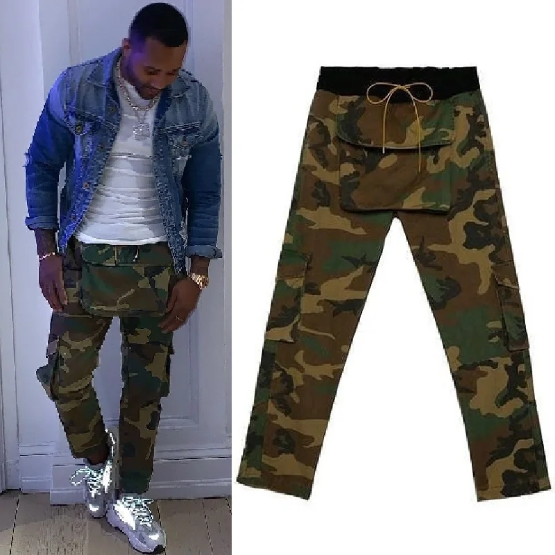 Штаны для бега RHUDE камуфляжные штаны с большими карманами Traxedo мужчин| |