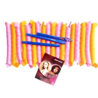 18pcs 652 5cm magic hair roller set plastic curler no heat wave hair curlers as you seen on tv