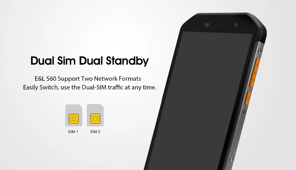 KENXINDA KXD E&L S60 IP68 Водонепроницаемый Android мобильный телефон 3 Гб 64 Гб Восьмиядерный мобильный телефон Dual SIM LTE 4G отпечаток пальца смартфон
