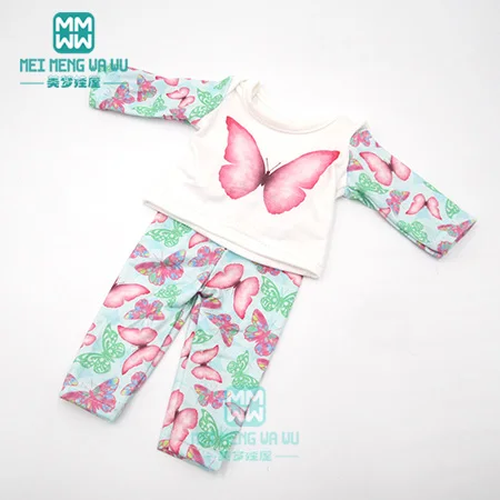 Одежда для малышей, для куклы, подходит 43 см, аксессуары для куклы, платье для девочки, розовая пижама - Цвет: M--368