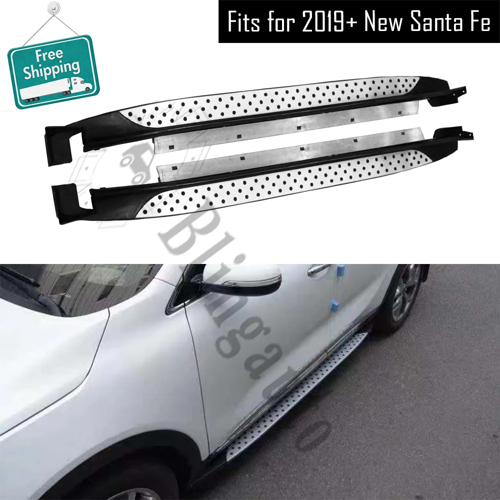 Боковой Шаг подходит для Hyundai new Santa Fe 2019 2020 santafe подножка nerf балка 2 шт. алюминиевая