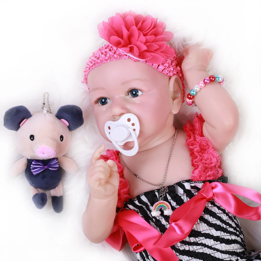 20 &quotмягкие виниловые игрушки для девочек Bebe силиконовая кукла малышей Кукла
