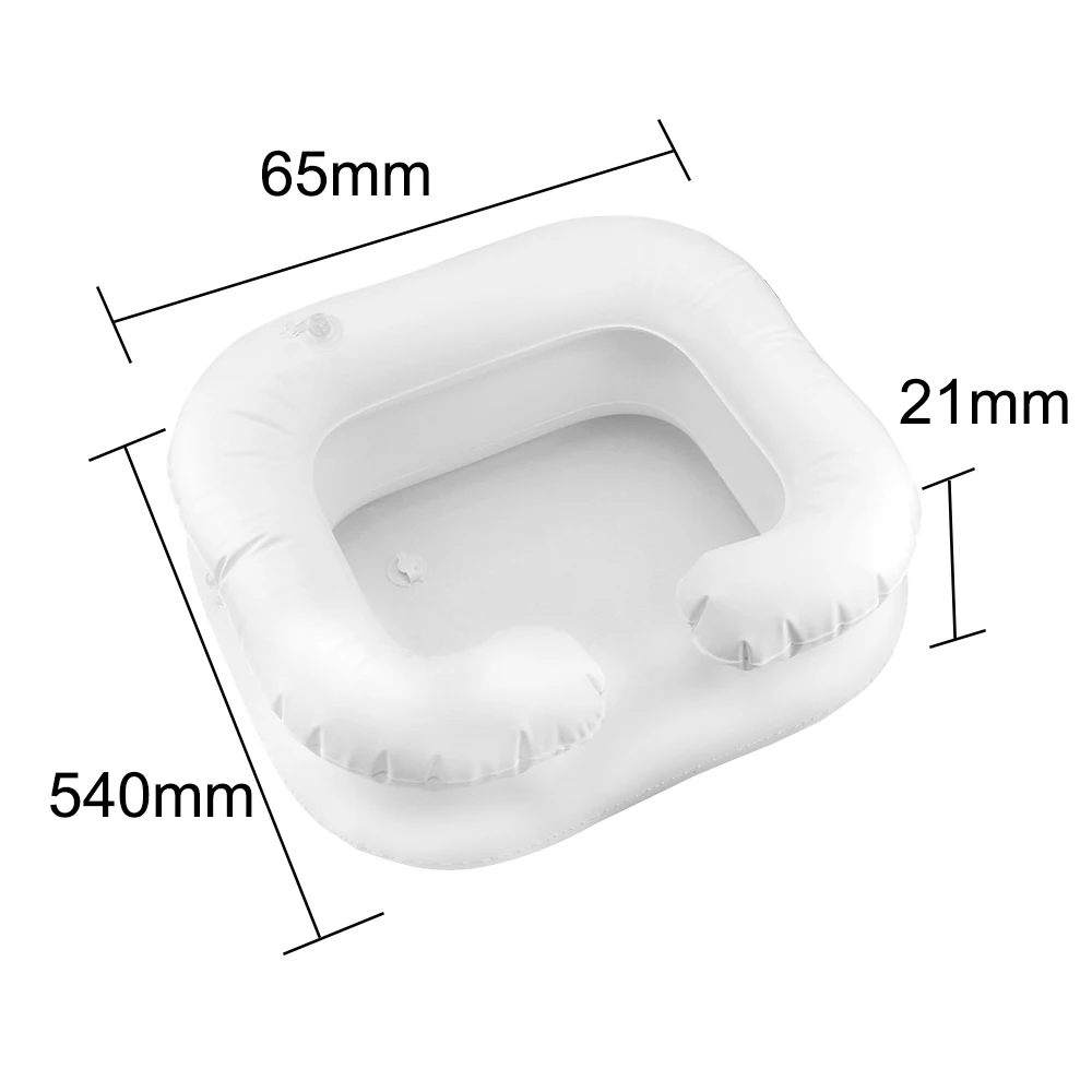 

Portable Hair Washing Basin With Drain Tube For The Disable Inflatable Shampoo Basin Tub Bed Rest Nursing Aid Sink Shampoo Tray