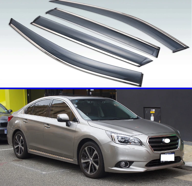 

4 шт., пластиковый козырек для Subaru Legacy Sedan 6 поколения 2015-2019