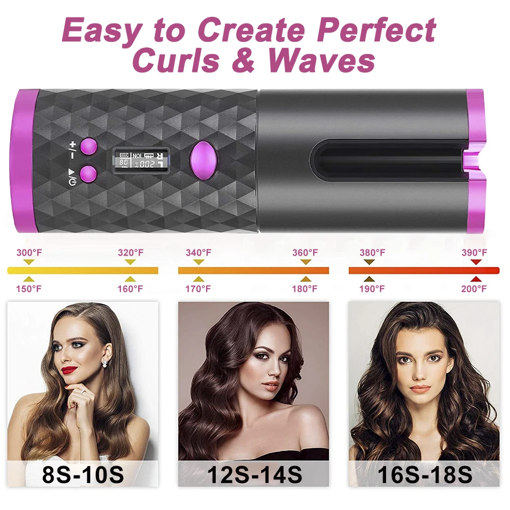Электрическая автоматическая машинка для завивки волос портативные