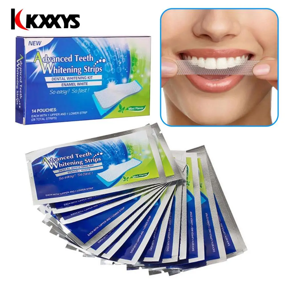 Полоски для отбеливания зубов Гелевые полоски гигиены полости рта 14/28