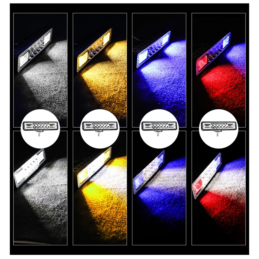 

2Pcs 48W Strobe Flash Work Light Led Light Bar For Offroad Atv Jeep Suv Moto G3L2 Car Lights High Quality Auto Accessories