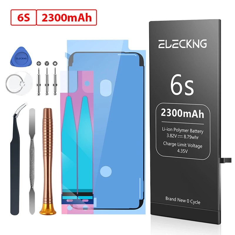 

ELECKING Mobile Phone Batteries For iPhone 6s,High Capacity Replacement Battery Compatible With IP6S+1Set Tools For Installation