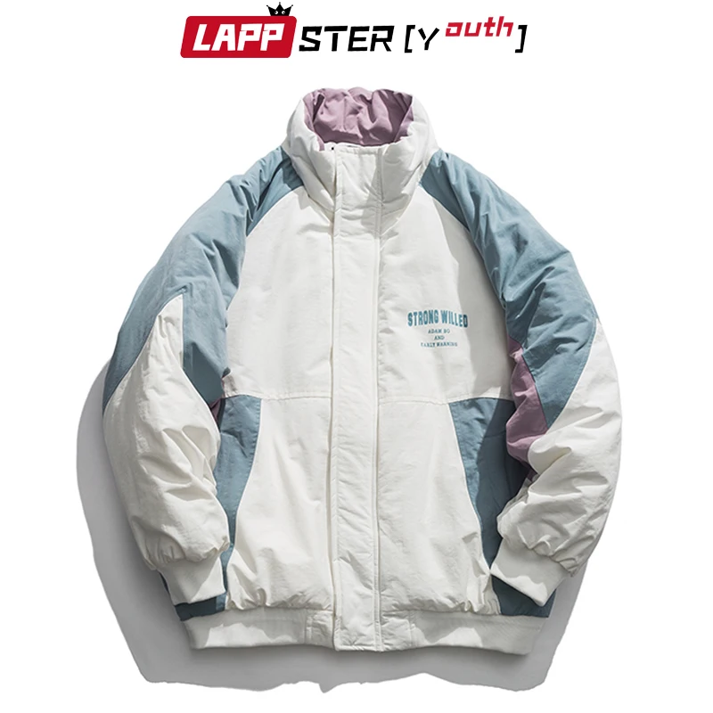 LAPPSTER-Youth Color Block уличная Зимняя парка 2020 мужские толстые куртки пальто Мужская