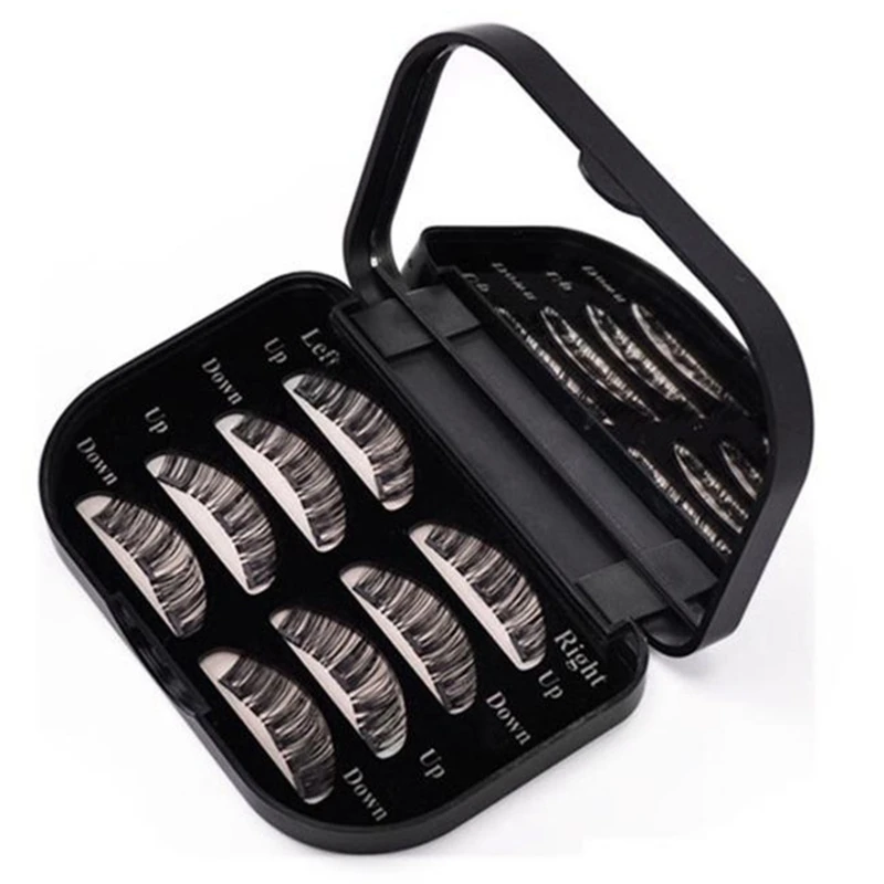1Pc Rectangle Cute Magnetic False Eyelashes Storage Box Makeup Cosmetic Mirror Case Organizer Tool Kit |