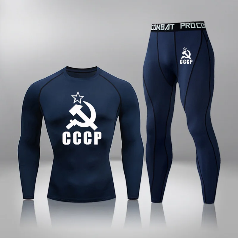 

Мужская спортивная одежда для бега, мужские Компрессионные Леггинсы для баскетбола, быстросохнущее базовое термобелье, Спортивное нижнее ...