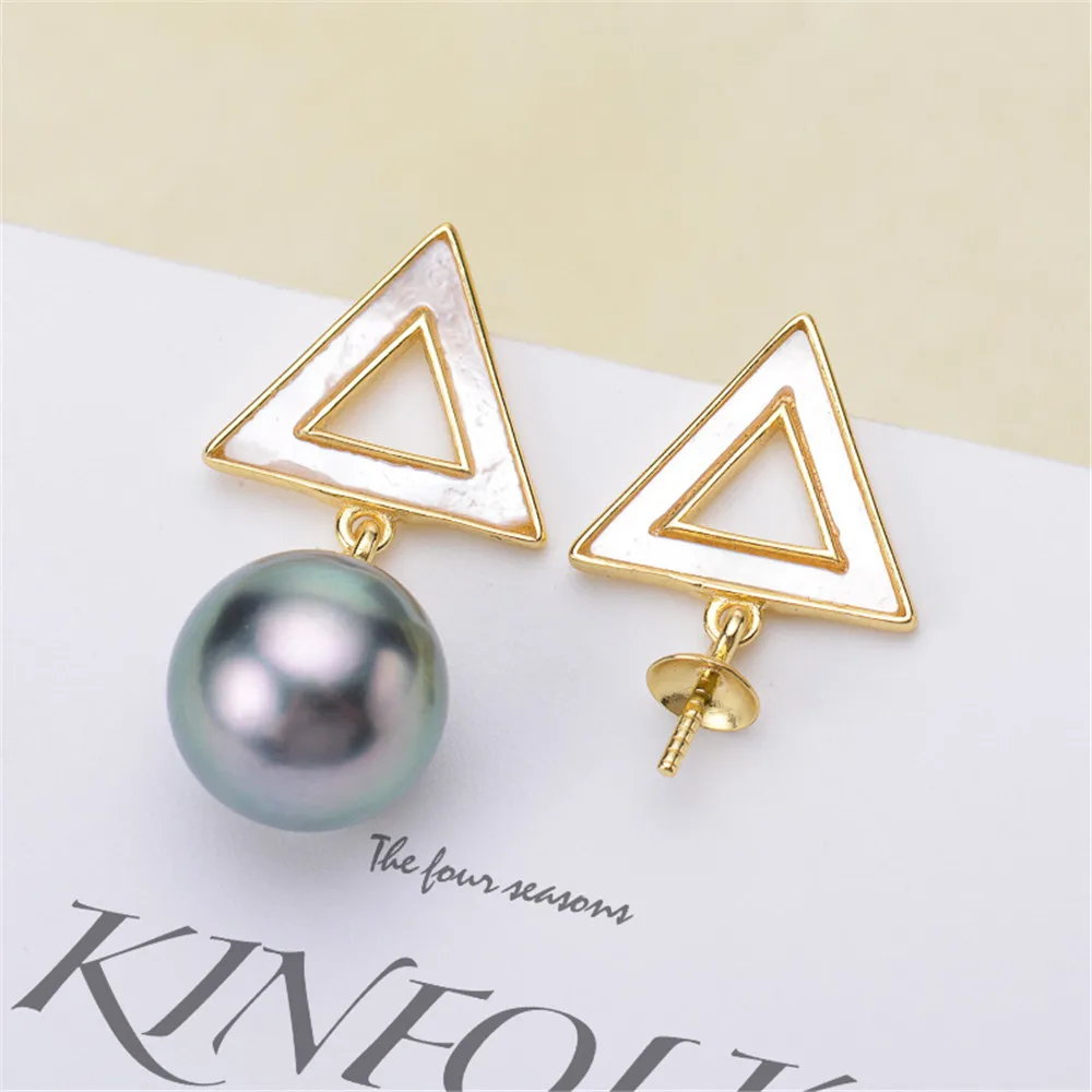 

925 Sterling Silver Earring Hooks Stud Plugs Women Simple Fashion Jewelry Making Accessories For DIY Pearl Earring Jewelry