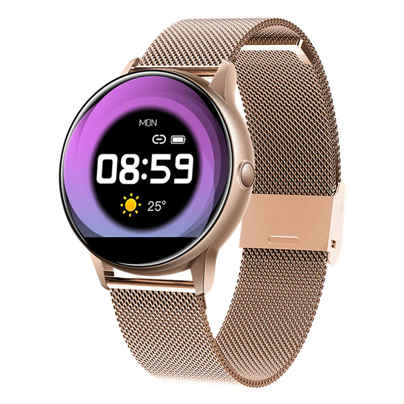 Letike женские часы C009 AI модные часы Smart watch ips изогнутый цветной экран полный экран сенсорный Водонепроницаемый плавательный Фитнес трекер
