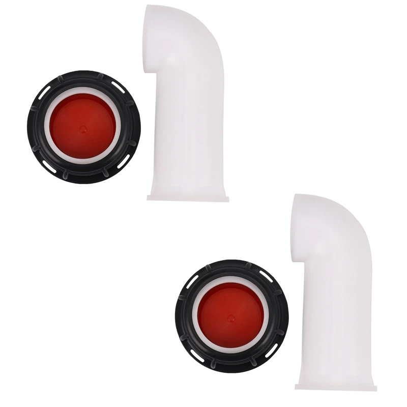 

2X Ibc Tote Tank Drain Cover Extension Spout Hose Nozzle Tap Cap Valve Female Thread