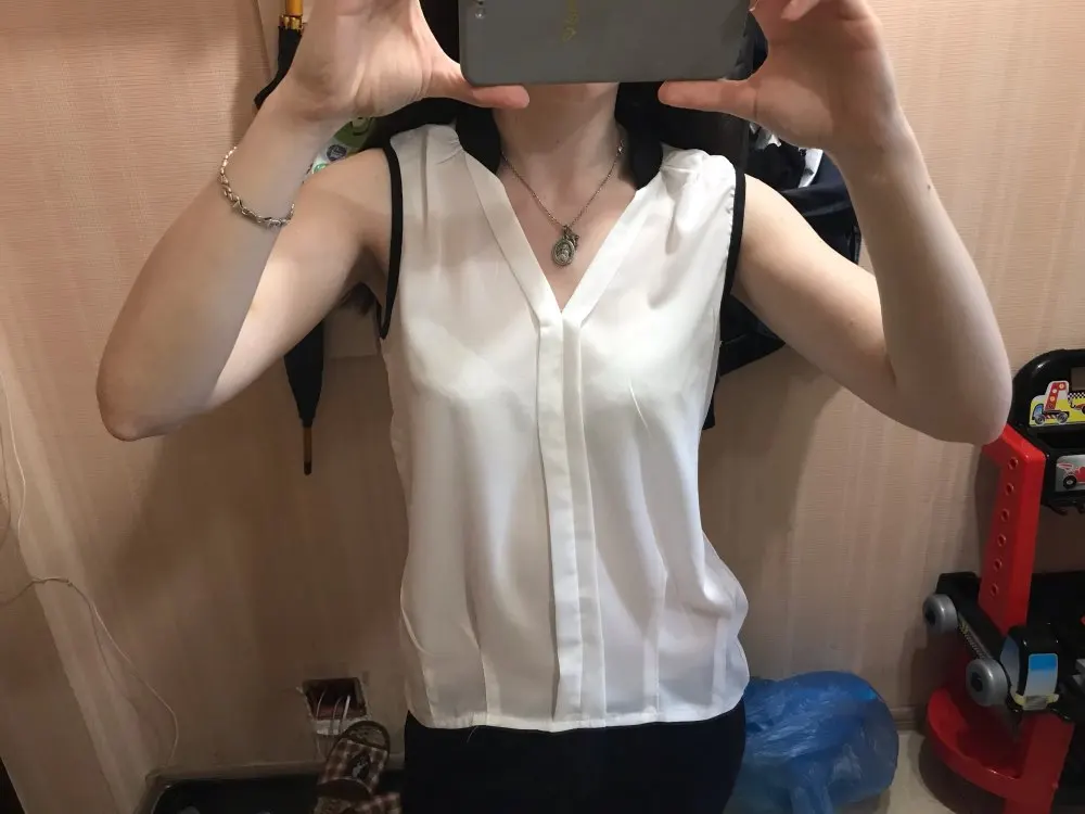 Женские шифоновые летние блузы больших размеров повседневный Свободный жилет