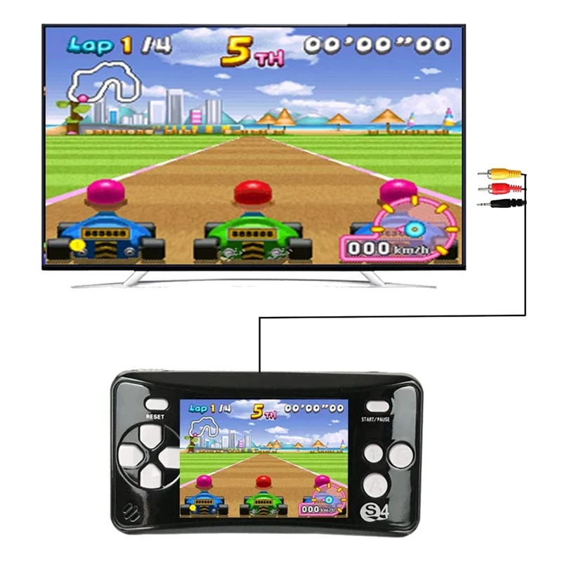 Portable Handheld Game Console for Children Arcade System Consoles Video Player Great Birthday Gift Black | Электроника