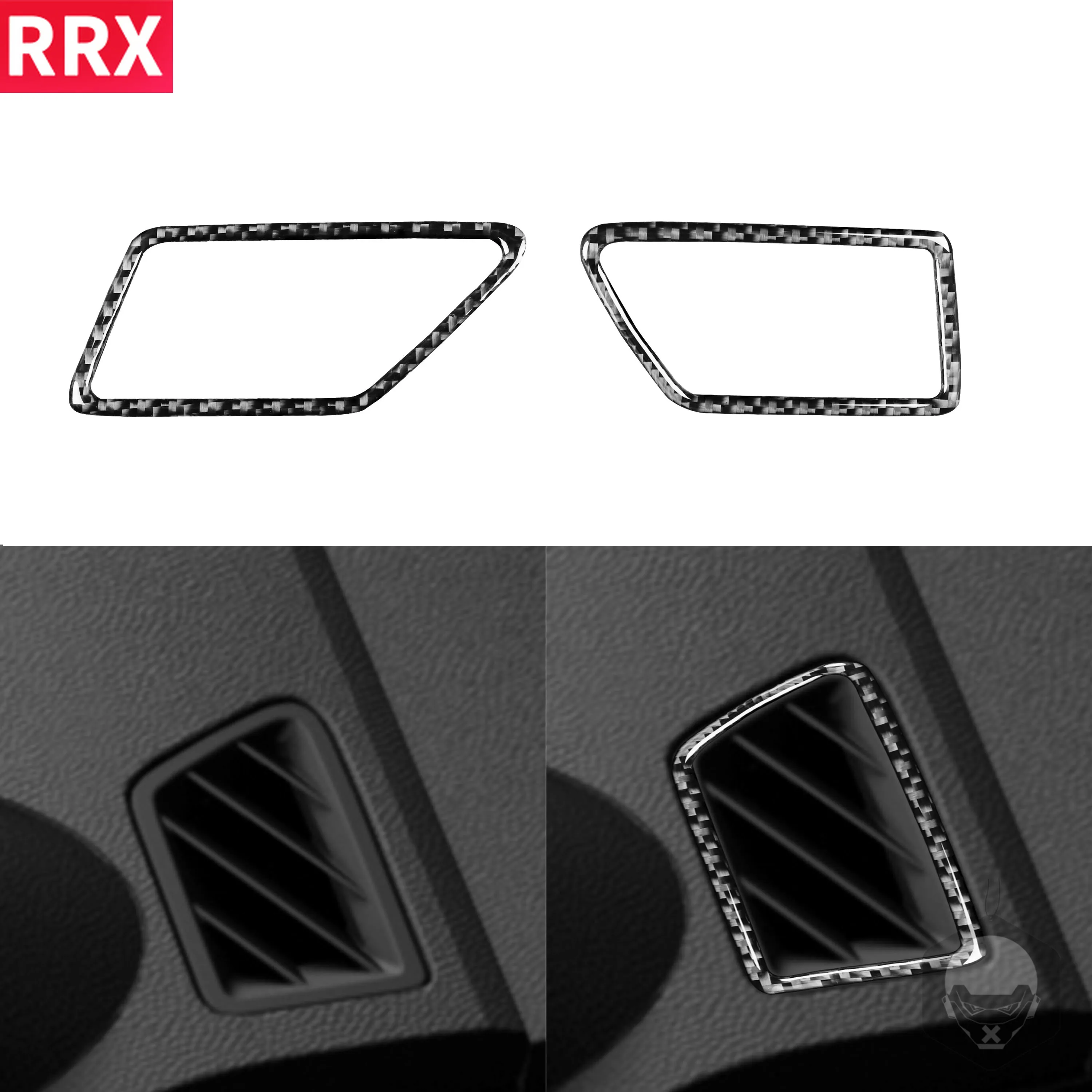 

For Mazda 3 Axela 2010 2011 2012 2013 Mazdaspeed 3 Carbon Fiber Sticker Both Sides Demister Outlet Frame Trim Car Accessories