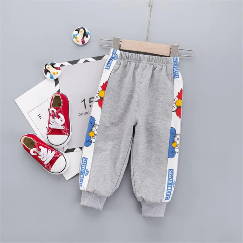 Kids Pants 2020 Spring and Autumn Fashion Children Printing Boys Girls Trousers Girl Leggings long pants 0-4 yeas | Мать и ребенок