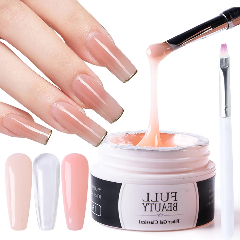 

Гель для наращивания ногтей для быстрого строительства белый прозрачный УФ светодиодный Гель-лак для ногтей продлевающий ремонт сломанные...