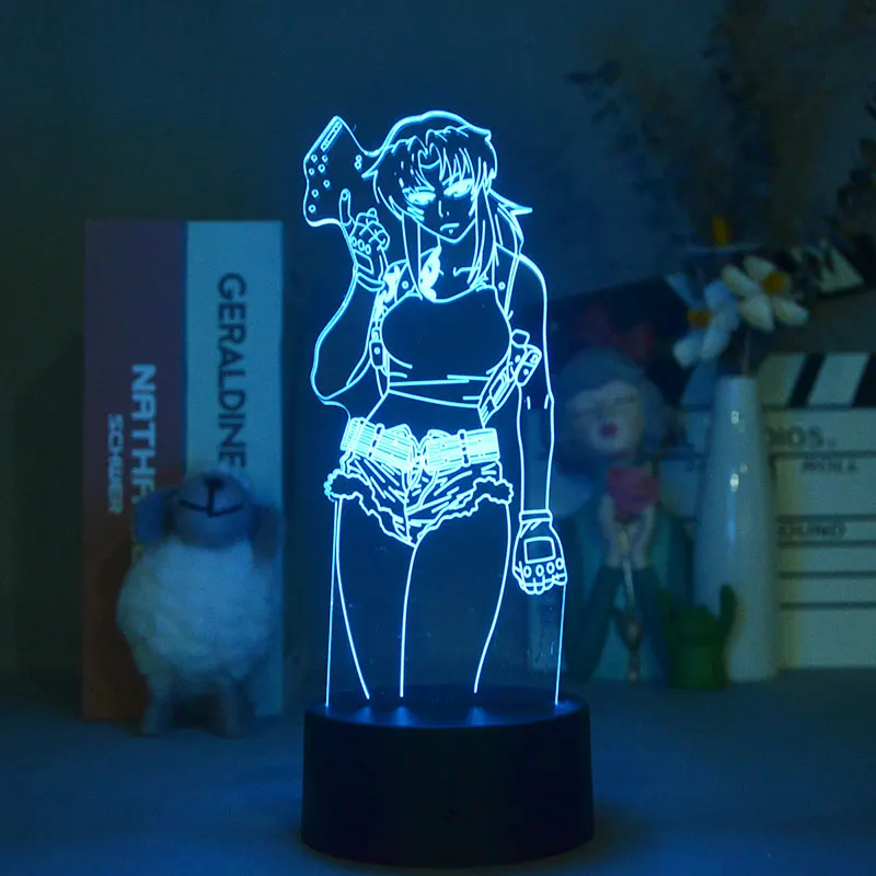 

3D лампа для спальни, USB, ночник, светодиодный, черный, лагунный, Revy, Ночной светильник, Bluetooth-основа, детский подарок на день рождения, украшени...