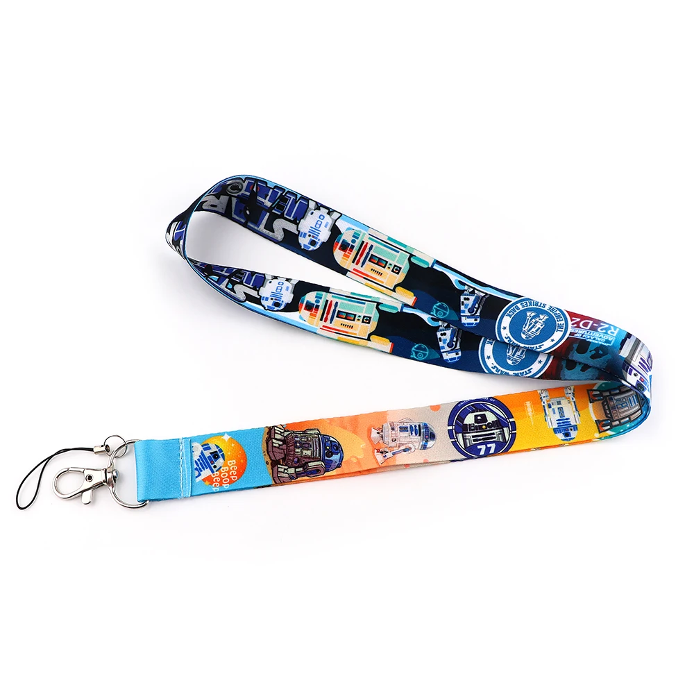 lb2123 star wars yoda baby lanyard keychain lanyards for keys badge id mobile phone rope neck straps accessories gifts free global shipping