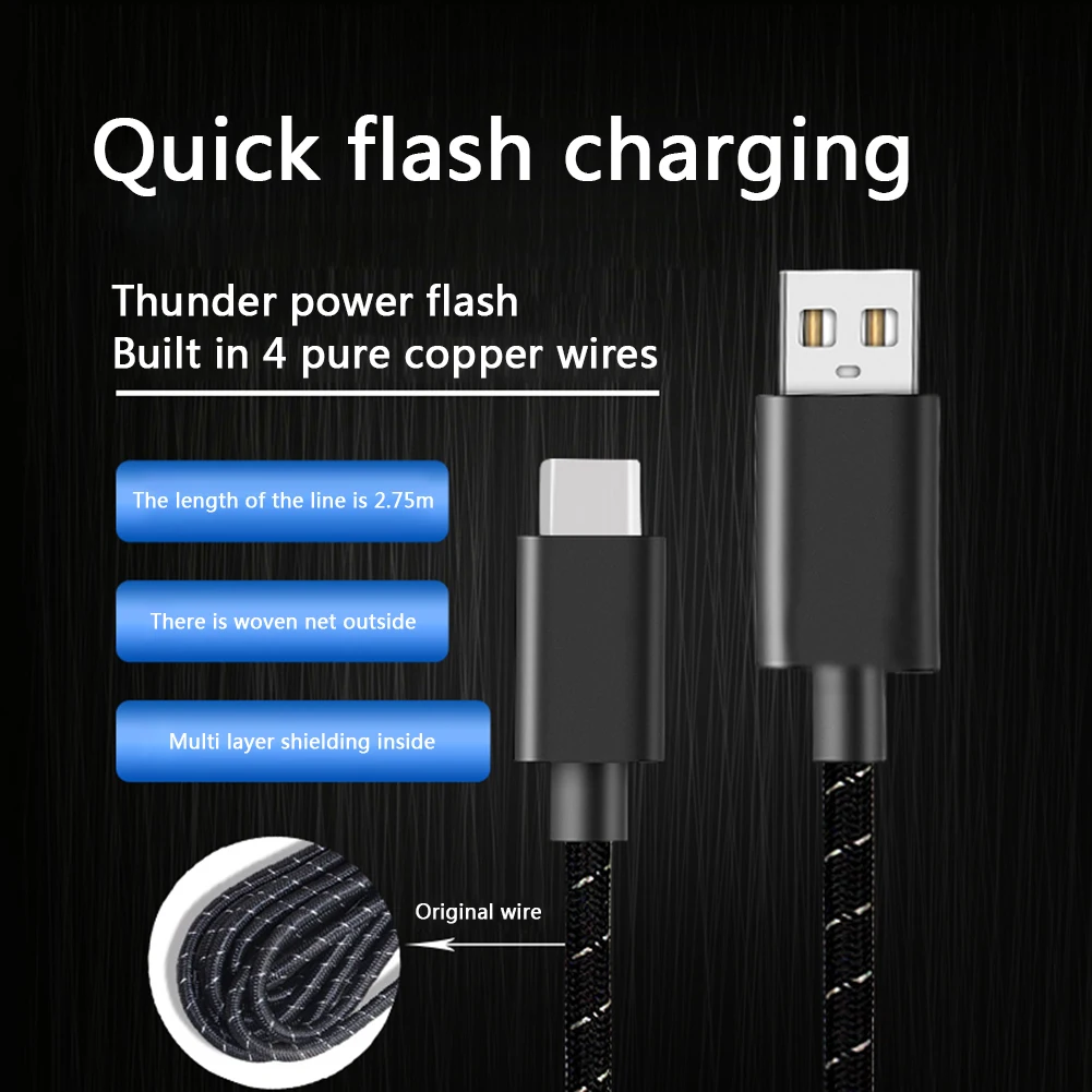 Контроллер зарядный кабель USB Type-C конвертер линии смартфонов супер быстрое