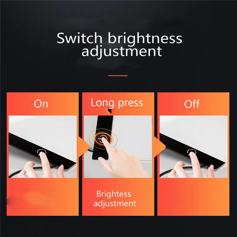 Ультра тонкий A4 светодиодный светильник площадку художник тату трафарет доска