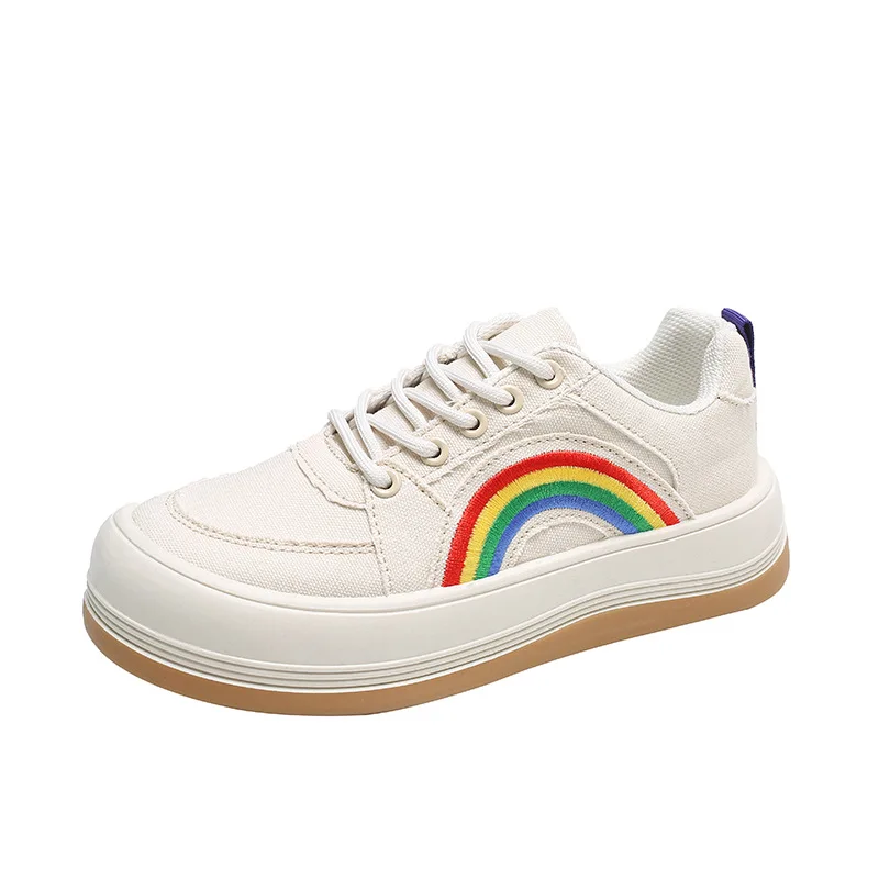 

comfortable woman flats canvas shoes female 2021 spring new breathable white shoes platform sneakers woman vulcanize shoes