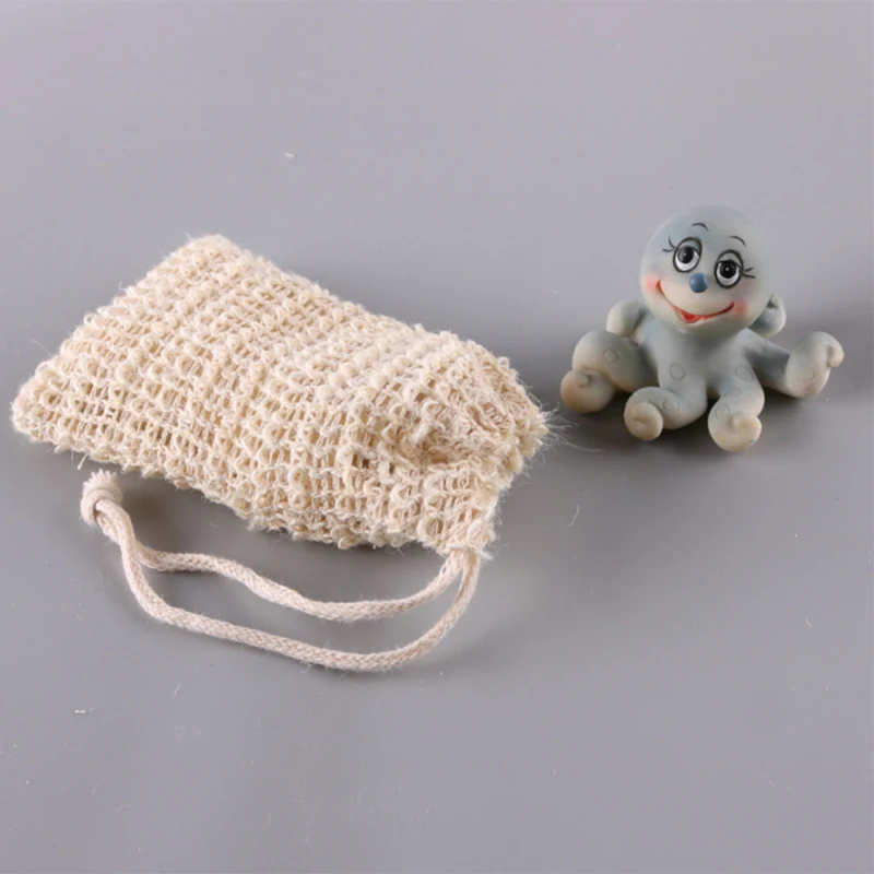 

TTLIFE 30 Pack Natural Sisal Soap Bag Exfoliating Soap Saver Pouch Holder Mesh Bag Kichen Organizer