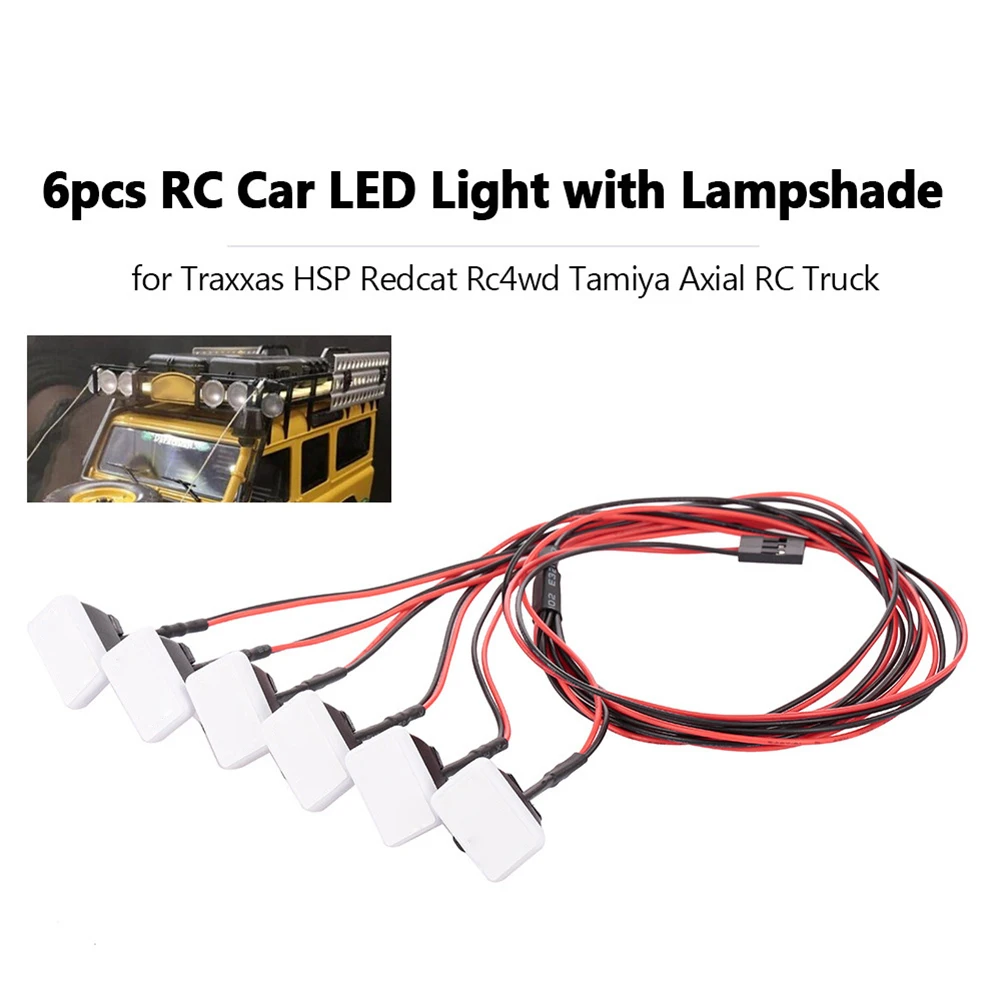 

1pc RC Car Model Universal Crawler Car LED Roof Lamp Light Spare Parts Accessory for 1/10 RC Cars Vehicle