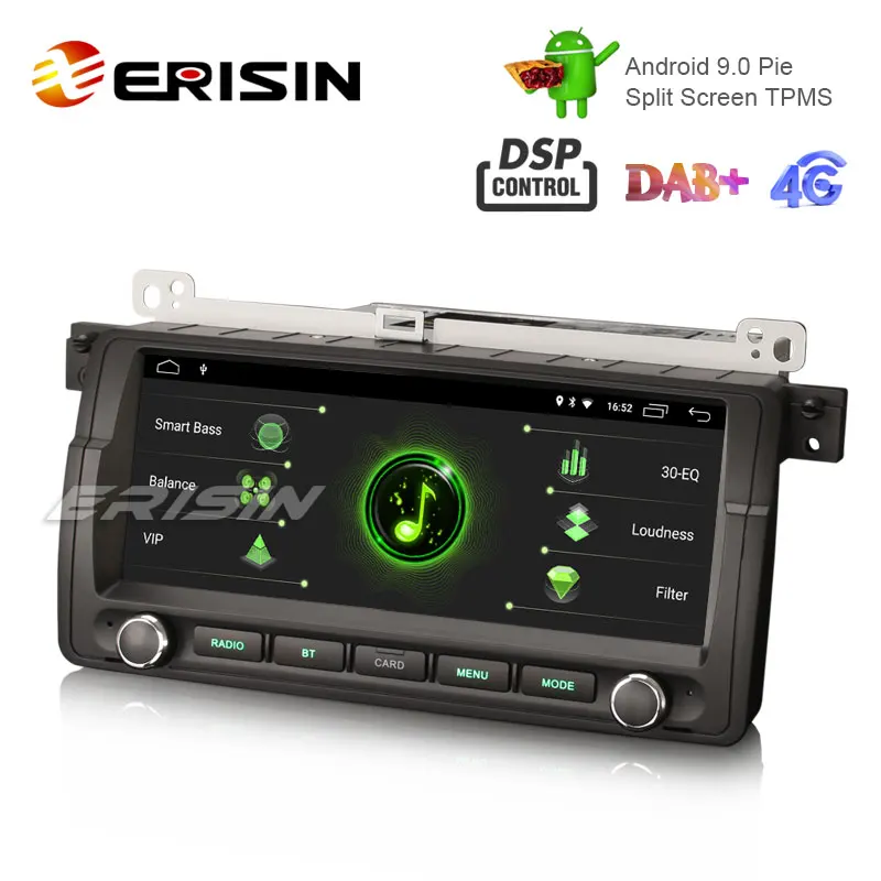 Erisin ES2906B 8 &quotHD Android 9 0 автомобильный стерео gps Sat Nav DAB + DSP для BMW 3er E46 318 M3 Rover75 MG ZT |
