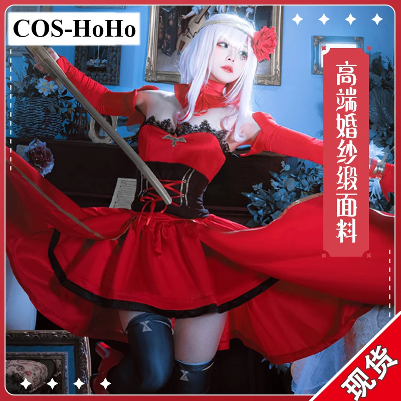 

COS-HoHo Anime Takt Op.Destiny DESTYNY Symphony No.5 Game Suit Red Elegant Dress Uniform Cosplay Costume Role Play Outfit NEW