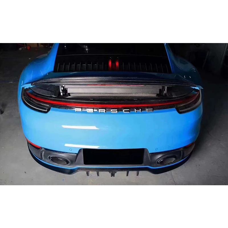 Спойлер для Porsche Carrera 911 992 автомобильный Стайлинг задний спойлер из углеродного