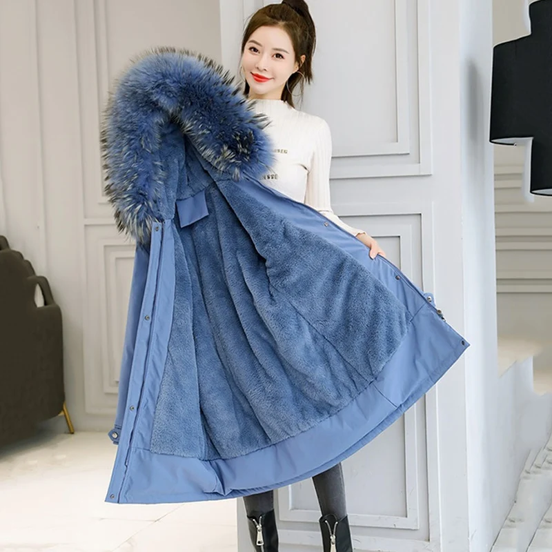 

Plus size Down cotton Jacket Quality Womens Long Cotton Jackets Winter New Jackets Coat Khaki loose Thick Warm Parka Overcome 6X