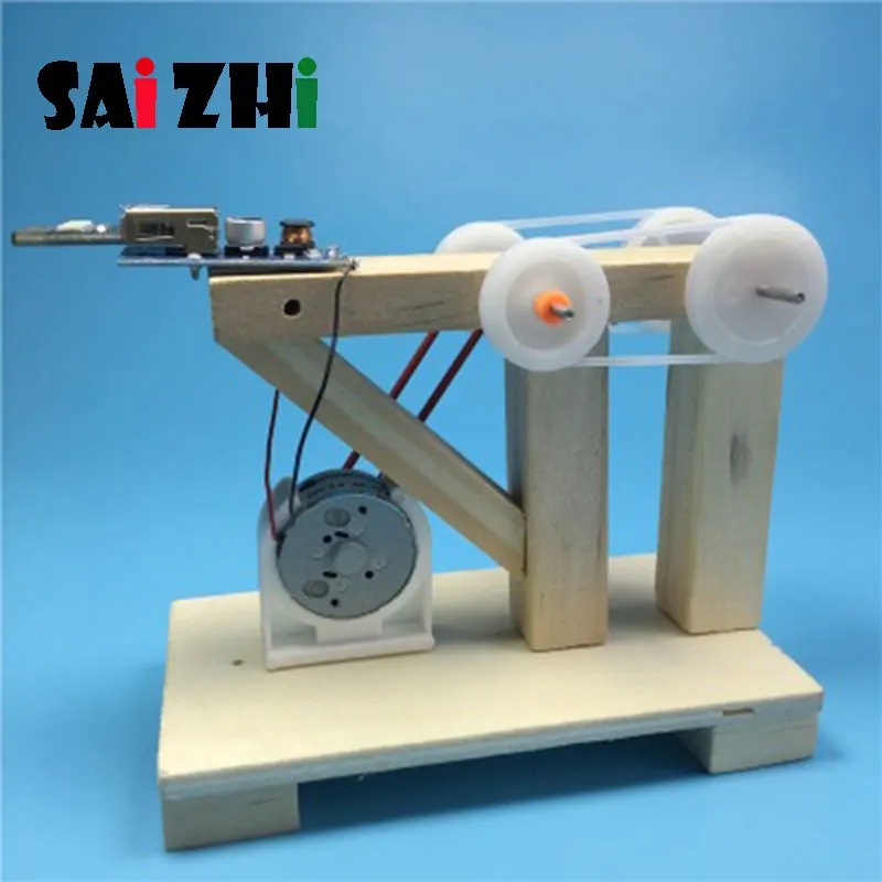 Saizhi модель игрушки Diy ручной коленчатый генератор развивающихся интеллигентая