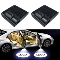2pcs wireless led welcome light car door laser projector logo emblem lamp ghost shadow night lights accessories ornaments
