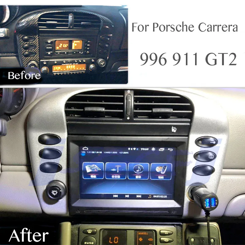 Автомобильный мультимедийный плеер NAVI Radio Stereo для Porsche Carrera 996 911 GT2 S Turbo 8 4 дюймов
