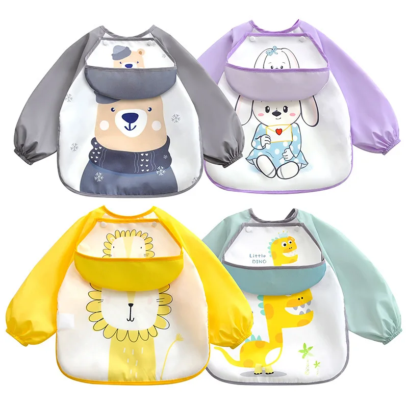 Нагрудник Силиконовый водонепроницаемый для новорожденных слюнявчик кормления