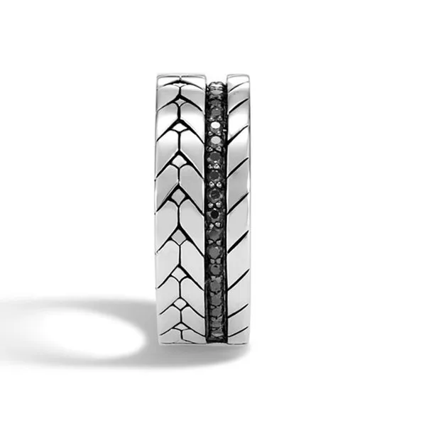 В винтажном стиле Классические шины черный CZ Обручальные кольца для мужчин и