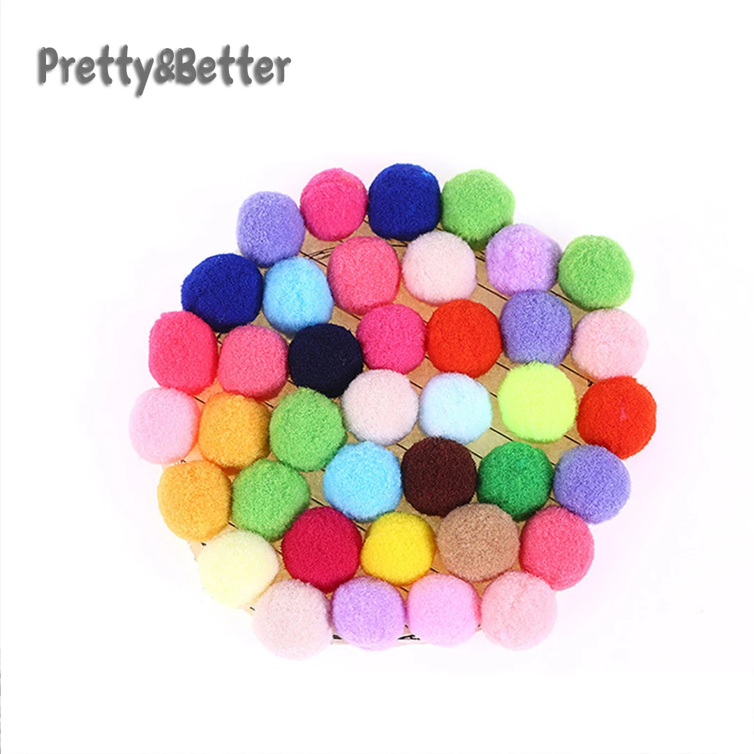 

Pretty&Better Soft Cat Toy Plush Balls Kitten Toys Candy Color Colorful Ball Interactive Cat Toys Play Scratch Catch Hamster Toy