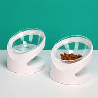 pet cat bowl feeder dog cat food bowl oblique mouth protects cervical spine pet food container with stand cat dogs feeder