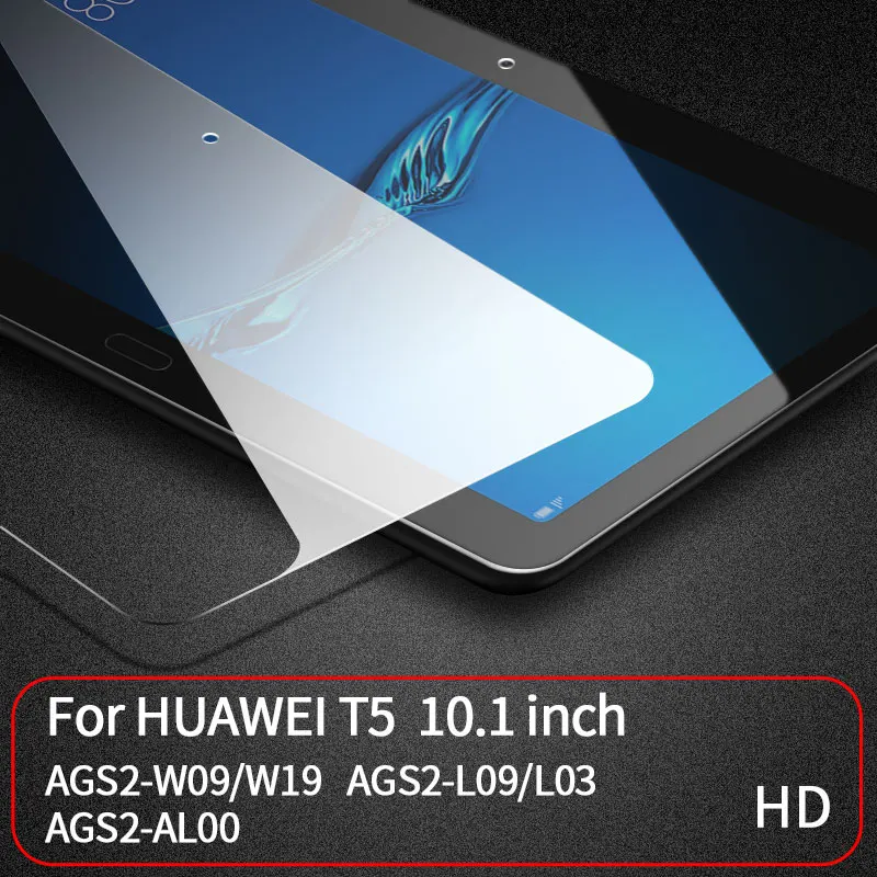 9D закаленное стекло с закругленными краями для huawei MatePad Pro M6 10,8 8,4 M5 Pro M5 10,8 Защита экрана для MediaPad T5 T3 10 дюймов - Цвет: T5-10.1-HD