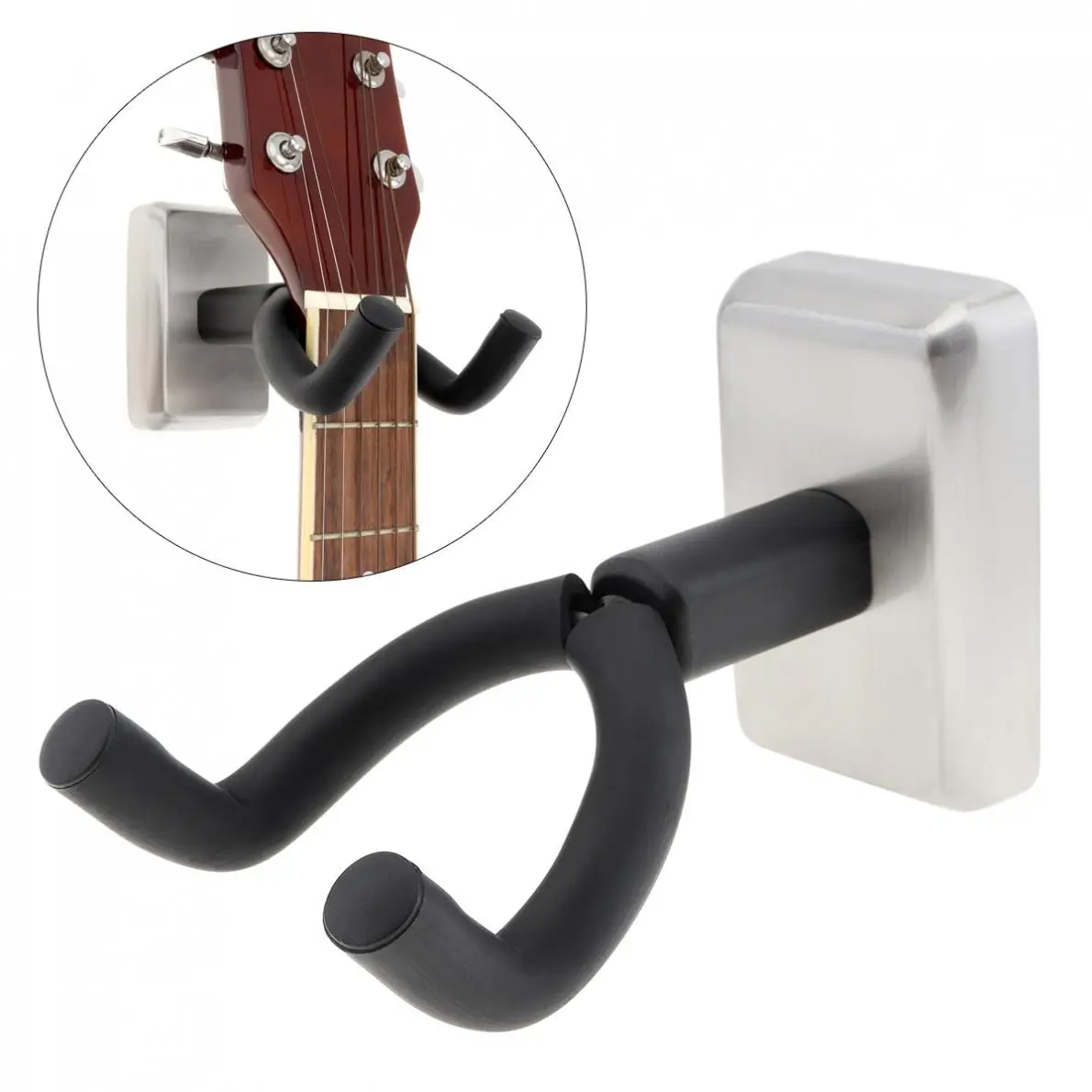 

Wall Mount Guitar Hanger Hook Holder Soft Sponge Coat with Stainless Steel Base for Guitar / Violin/ Ukulele Hot