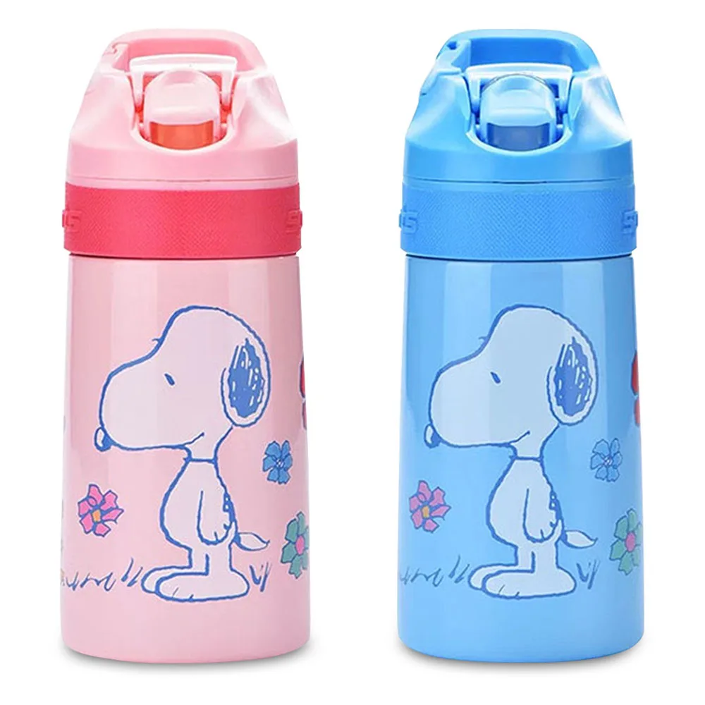 SNOOPY 350 мл мультяшная бутылка для воды спортивная изоляционная чашка из